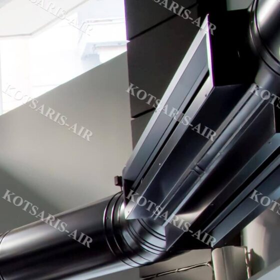 αεραγωγοί εμφανούς τύπου γαλβανιζέ inox